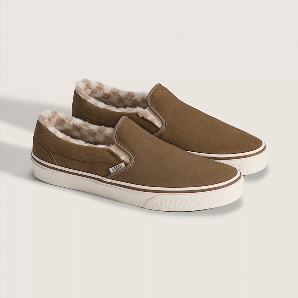 Vans Brown Classic Slip-On Loafers - Picture 2 of 5